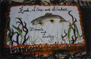 Fishing Grooms Cake
